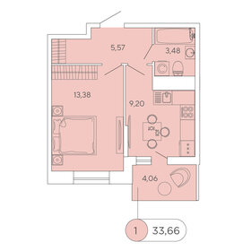 33,2 м², 1-комнатная квартира 6 450 000 ₽ - изображение 74