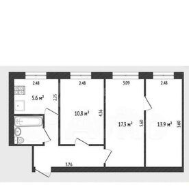 63,9 м², 3-комнатная квартира 5 690 000 ₽ - изображение 48