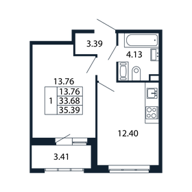 33 м², 2-комнатная квартира 8 495 000 ₽ - изображение 72