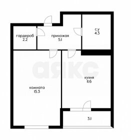 Квартира 38,7 м², 1-комнатная - изображение 1