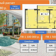 Квартира 52,5 м², 2-комнатная - изображение 2