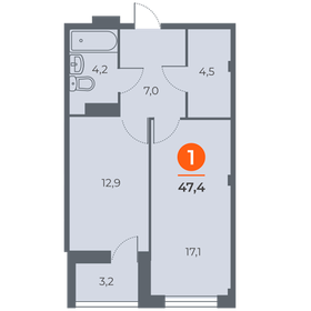 47,7 м², 2-комнатная квартира 6 821 100 ₽ - изображение 35