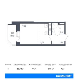 20,7 м², квартира-студия 5 647 443 ₽ - изображение 6