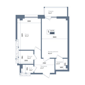 58 м², 2-комнатная квартира 6 550 000 ₽ - изображение 68