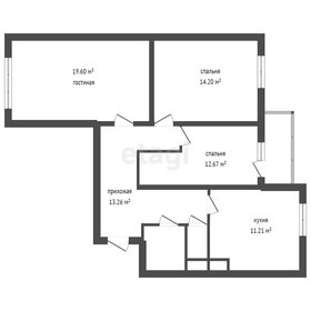 Квартира 77 м², 3-комнатная - изображение 2