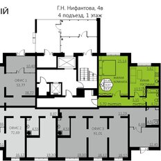 Квартира 54,8 м², 2-комнатная - изображение 2