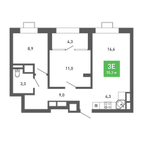 67,2 м², 3-комнатная квартира 6 100 000 ₽ - изображение 68