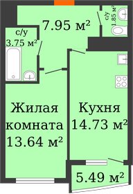 35 м², 1-комнатная квартира 3 500 000 ₽ - изображение 122