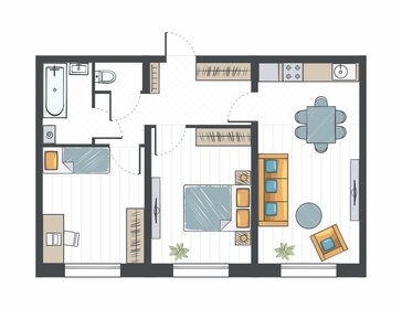 62 м², 3-комнатная квартира 5 100 000 ₽ - изображение 67