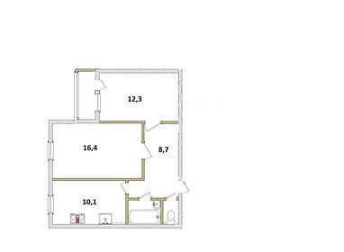 50,1 м², 2-комнатная квартира 8 100 000 ₽ - изображение 6