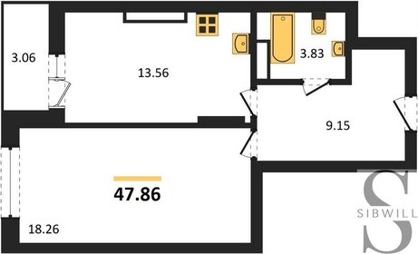 43,6 м², квартира-студия 6 000 000 ₽ - изображение 48