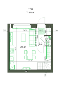 53,9 м², 3-комнатная квартира 5 209 000 ₽ - изображение 53