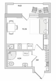 Квартира 23,6 м², студия - изображение 1