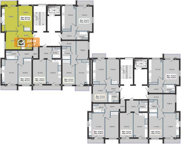 72 м², 2-комнатная квартира 11 700 000 ₽ - изображение 74