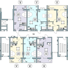 Квартира 54,6 м², 2-комнатные - изображение 3