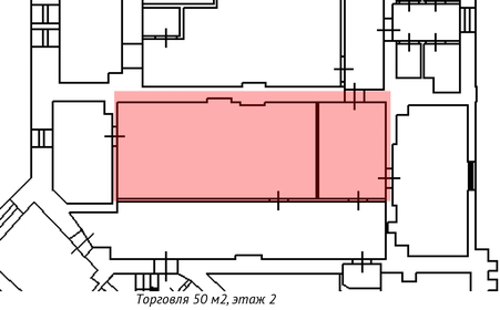 47,7 м², торговое помещение 28 143 ₽ в месяц - изображение 38