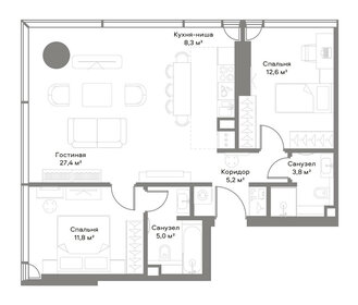 70,5 м², 2-комнатная квартира 48 877 252 ₽ - изображение 49