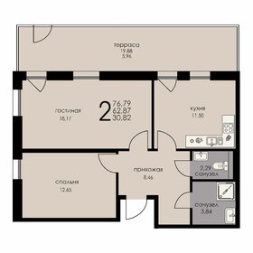 67,4 м², 2-комнатная квартира 28 299 552 ₽ - изображение 30