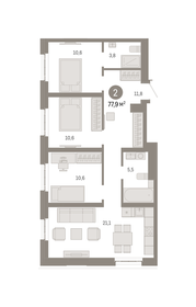 76,3 м², 4-комнатная квартира 29 950 000 ₽ - изображение 132