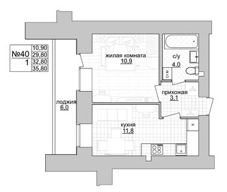 33,8 м², 1-комнатная квартира 4 394 000 ₽ - изображение 8