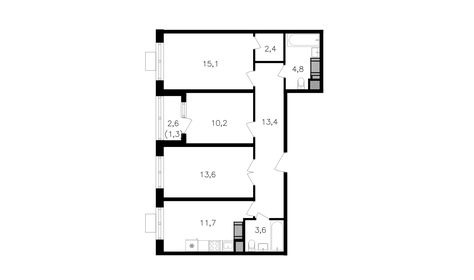 75 м², 4-комнатная квартира 27 000 000 ₽ - изображение 72