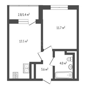 Квартира 35,6 м², 1-комнатная - изображение 1