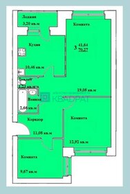 Квартира 70,3 м², 3-комнатная - изображение 2