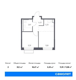 29 м², 2-комнатная квартира 8 550 037 ₽ - изображение 26