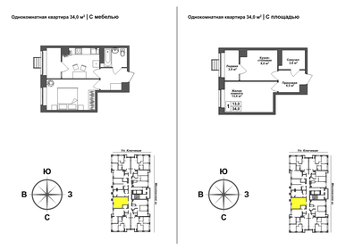 27,6 м², квартира-студия 4 990 000 ₽ - изображение 35