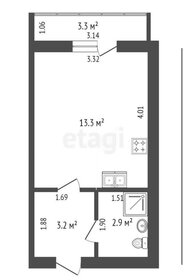 Квартира 19,4 м², 1-комнатная - изображение 1