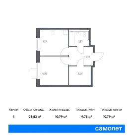 34,2 м², 2-комнатная квартира 8 190 000 ₽ - изображение 43