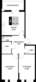 65,2 м², 2-комнатная квартира 8 117 400 ₽ - изображение 36