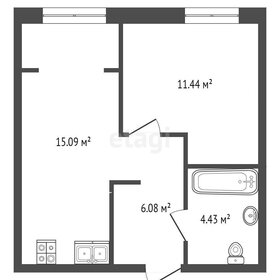 Квартира 37 м², 1-комнатная - изображение 3