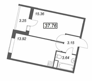 Квартира 37,8 м², 1-комнатная - изображение 1