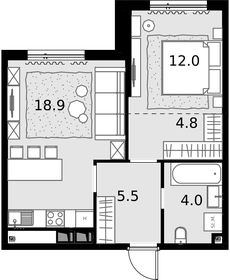 38 м², 1-комнатная квартира 14 200 000 ₽ - изображение 106