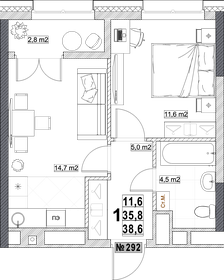 42,2 м², квартира-студия 10 508 059 ₽ - изображение 23