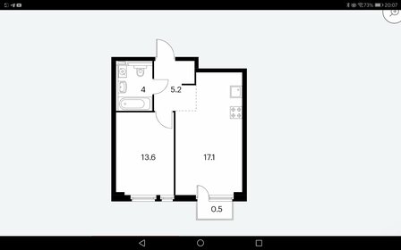 37,8 м², 1-комнатная квартира 12 500 000 ₽ - изображение 27