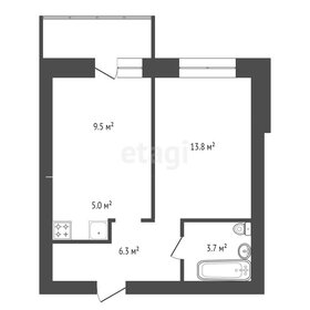 Квартира 38,3 м², 1-комнатная - изображение 1