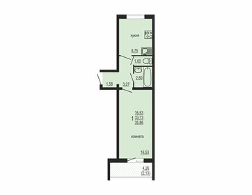 Квартира 35,9 м², 1-комнатная - изображение 1