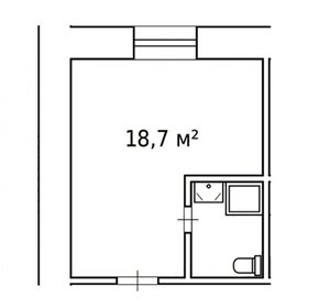 Квартира 18,7 м², студия - изображение 1