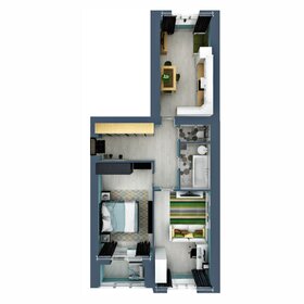 60 м², 3-комнатная квартира 1 150 000 ₽ - изображение 22