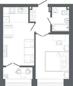 Квартира 46,2 м², 1-комнатная - изображение 1