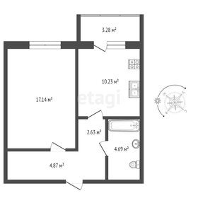 Квартира 39,5 м², 1-комнатная - изображение 1