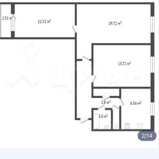 32 м², 2 комнаты - изображение 3