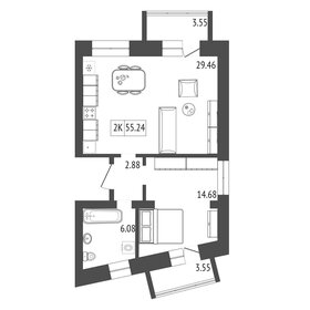 43 м², 2-комнатная квартира 1 100 000 ₽ - изображение 56