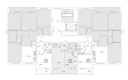 34,5 м², 1-комнатная квартира 9 225 653 ₽ - изображение 78