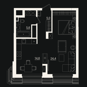 41,4 м², 1-комнатная квартира 18 200 000 ₽ - изображение 28