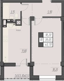 42,1 м², 1-комнатная квартира 7 578 000 ₽ - изображение 62