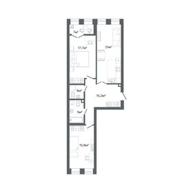 Квартира 81,7 м², 2-комнатная - изображение 2
