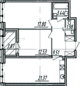 41,6 м², 1-комнатная квартира 5 285 000 ₽ - изображение 1